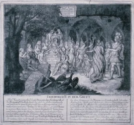 Frédéric II dans la crypte, 1786